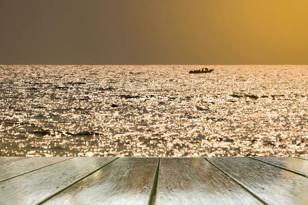 Fishing boats floating in the sea. — Stock Photo, Image