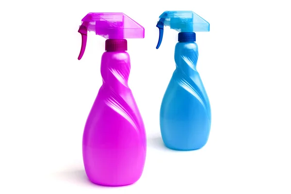 Garrafa de plástico spray para produtos líquidos . — Fotografia de Stock