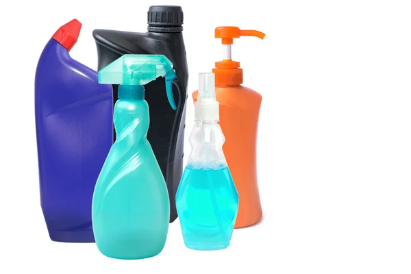 Műanyag palack, folyékony termékek esetében. — Stock Fotó