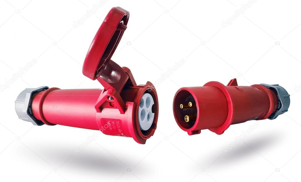 Industrial power connector. Stock Photo by ©etaphop 105359676