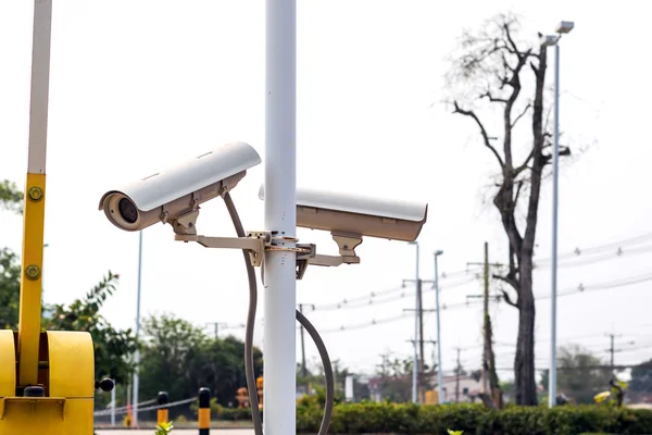 CCTV na białym tle. — Zdjęcie stockowe