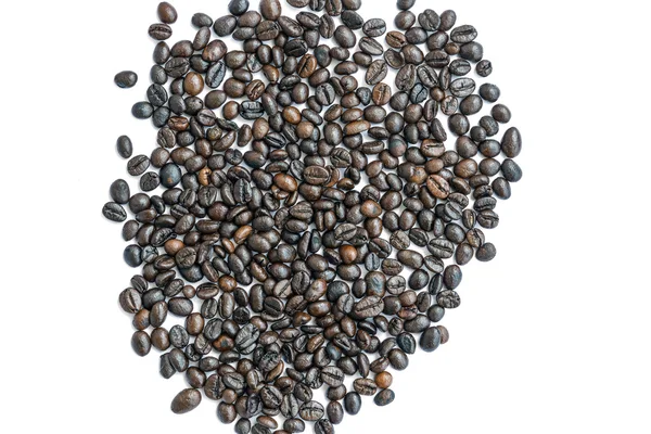 Coffee beans on white background. — Stock Photo, Image