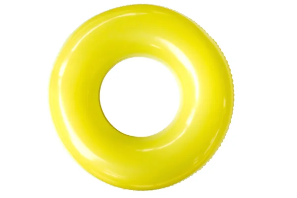 Pierścień pływania kolorowy na białym tle. — Zdjęcie stockowe