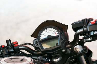 bir motosiklet hız göstergesi.