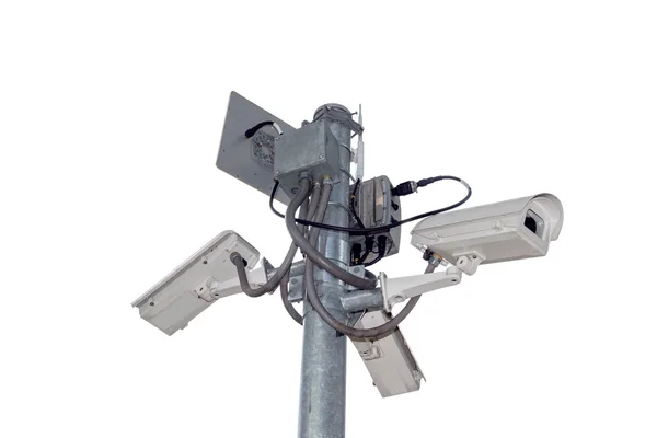 Cámaras de seguridad (CCTV) o de vigilancia . — Foto de Stock