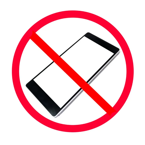 N'utilisez pas votre panneau de téléphone mobile . — Photo