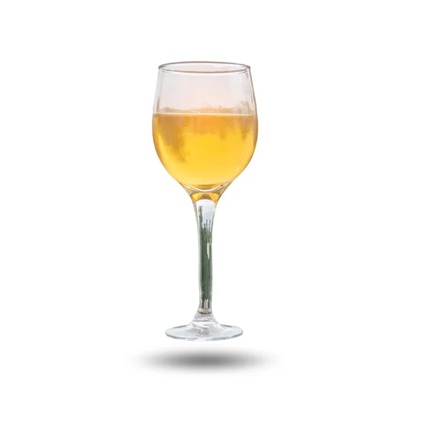 Zbliżenie białe wino w szklance — Zdjęcie stockowe