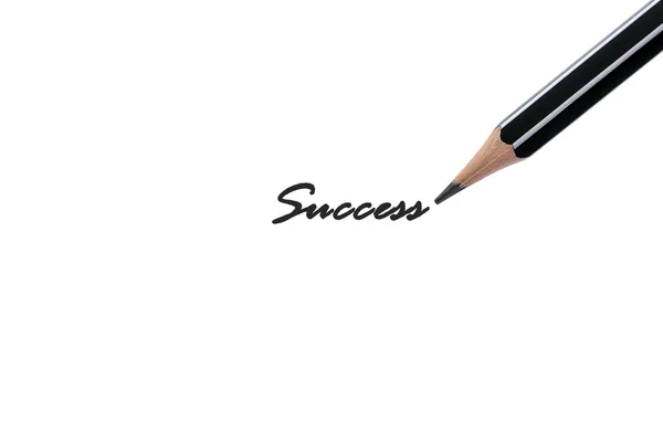Escribe la palabra Éxito sobre fondo blanco —  Fotos de Stock