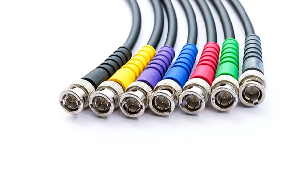 Group of BNC connector jacks — Stock Photo, Image