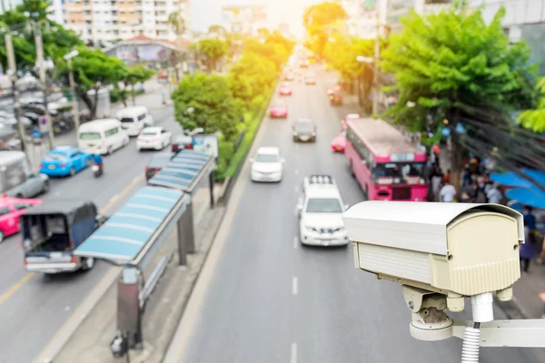 Vigilancia de la cámara de seguridad del tráfico (CCTV ) — Foto de Stock