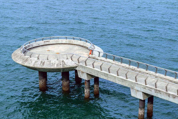 Concrete bridge pier — Stock Photo, Image