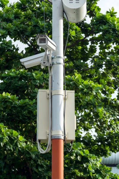 Closeup CCTV security camera — Stock Photo, Image
