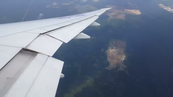 Vista da janela do avião — Vídeo de Stock