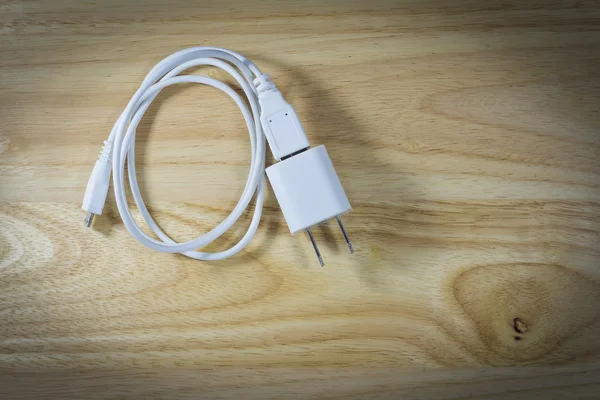 USB kabel napájecí adaptér — Stock fotografie