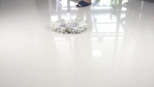 Clean Tile Floor Mop — 图库视频影像