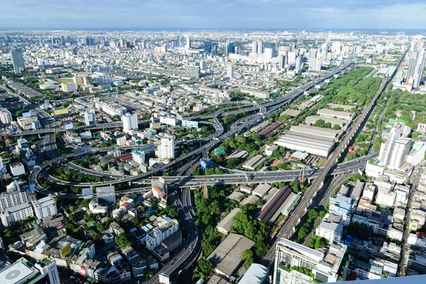 Vista de ponto alto em Bangkok Tailândia . — Fotografia de Stock