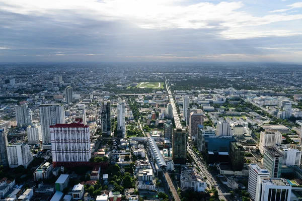 Hoogtepunt zicht op Bangkok Thailand. — Stockfoto