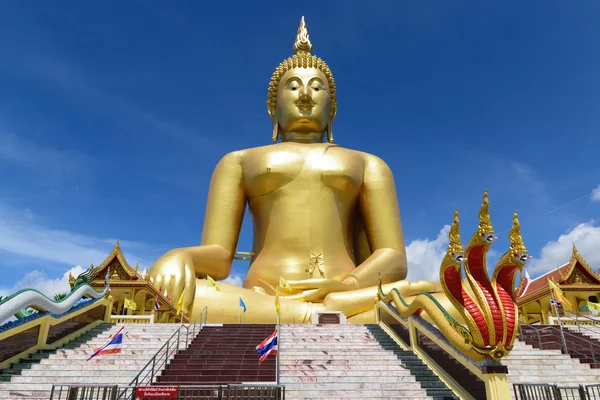 Goldene Buddha-Statue. — Stockfoto