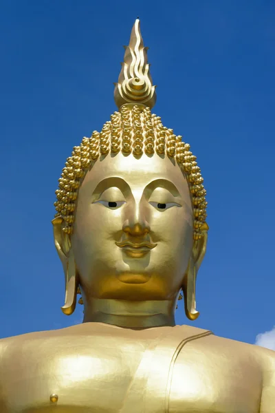 Golden buddha statue. Stock Picture