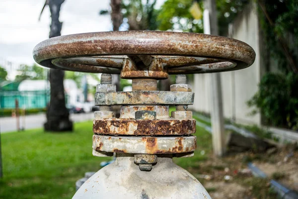 Retalho da válvula de água, portão, entrada, torneira, torneira, torneira — Fotografia de Stock