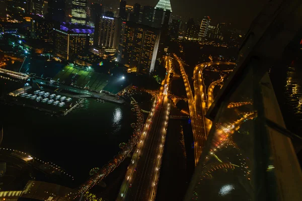 Vista, edificios y lugares de interés de Singapore Central Business . — Foto de Stock