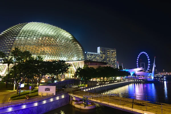 Veja edifícios de negócios centrais e marcos de Singapura . — Fotografia de Stock