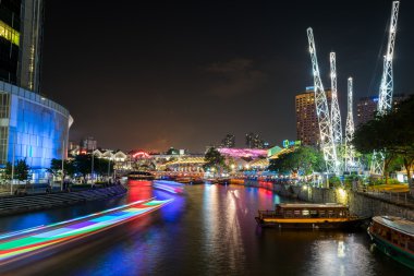 Merkezi iş bina ve yapılar Singapur görüntülemek.
