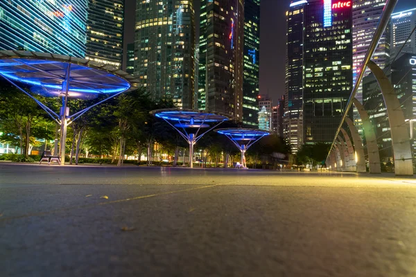 Veja edifícios de negócios centrais e marcos de Singapura . — Fotografia de Stock