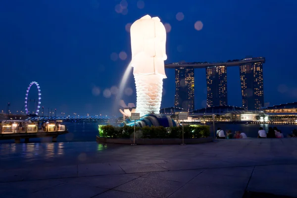 Veja edifícios de negócios centrais e marcos de Singapura . — Fotografia de Stock