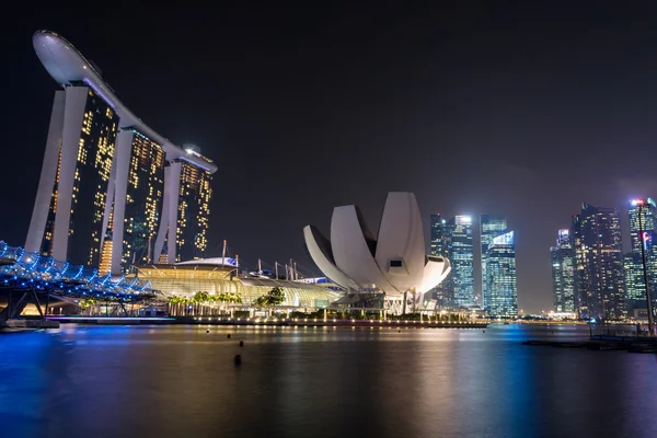 Veja edifícios de negócios centrais e marcos de Singapura . — Fotografia de Stock