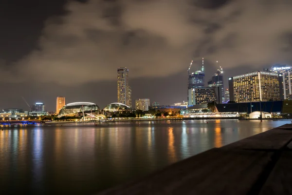 Centrální obchodní budovy a památky ze Singapuru. — Stock fotografie