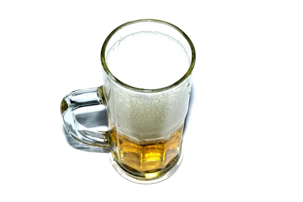 Cerveza burbujas blancas doradas . — Foto de Stock