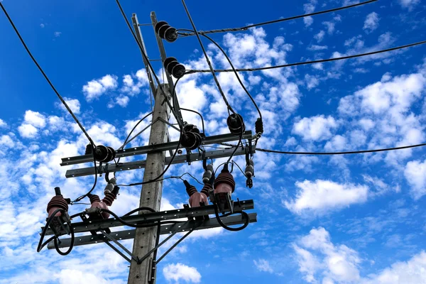 Electricity post. — Stock Photo, Image