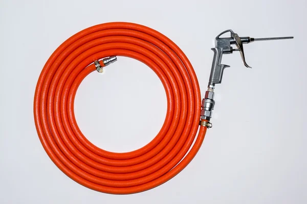 Orange air hose — Stock Photo, Image