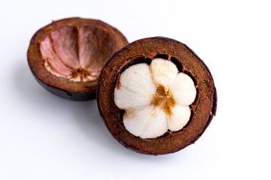 Mangosten meyve Tayland onwhite ba kraliçesi olarak bilinen