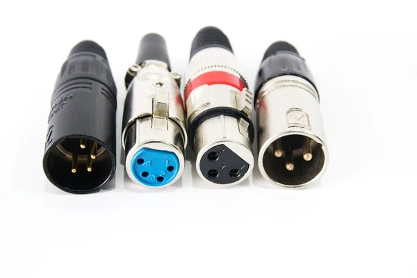 XLR connector. — Stock Photo, Image