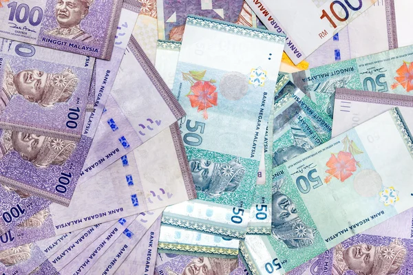 基本货币单位的马来西亚林吉特 — 图库照片