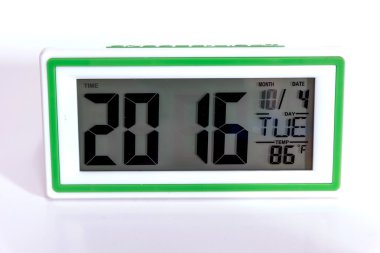 dijital masaüstü saati.