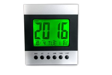 dijital masaüstü saati.