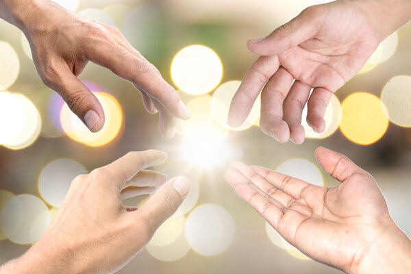 Helping hand symbol.