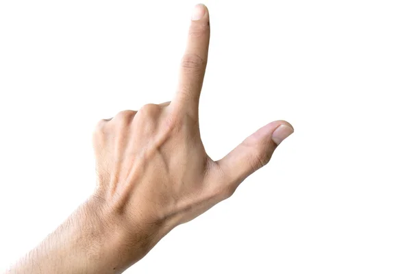 Hand symbol onwhite bakgrund. — Stockfoto