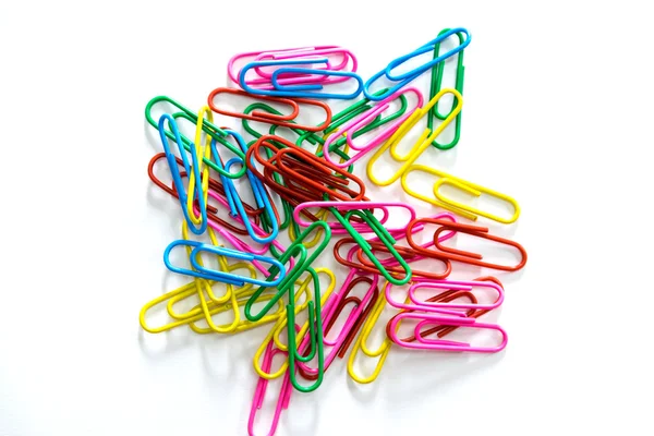 Colorful paper clip. Stock Image