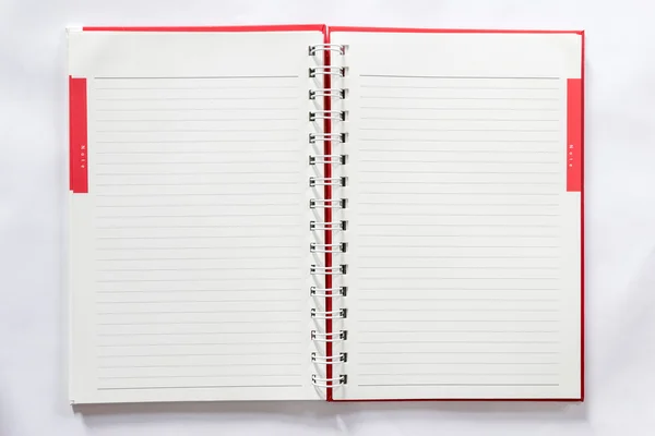 Páginas em branco de um caderno . — Fotografia de Stock