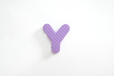 Sevimli ve renkli plastik Alfabe harf seti.