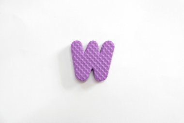 Sevimli ve renkli plastik Alfabe harf seti.