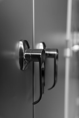 Closeup kapı dosya dolabı tutamacı.