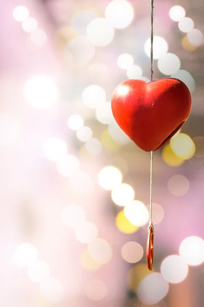 Campana a forma di cuore per amore e San Valentino . — Foto Stock