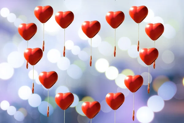 Campana en forma de corazón para el amor y el Día de San Valentín . — Foto de Stock