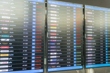 Tablo havayolu gelenler