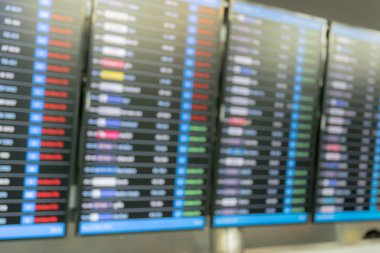 Tablo havayolu gelenler